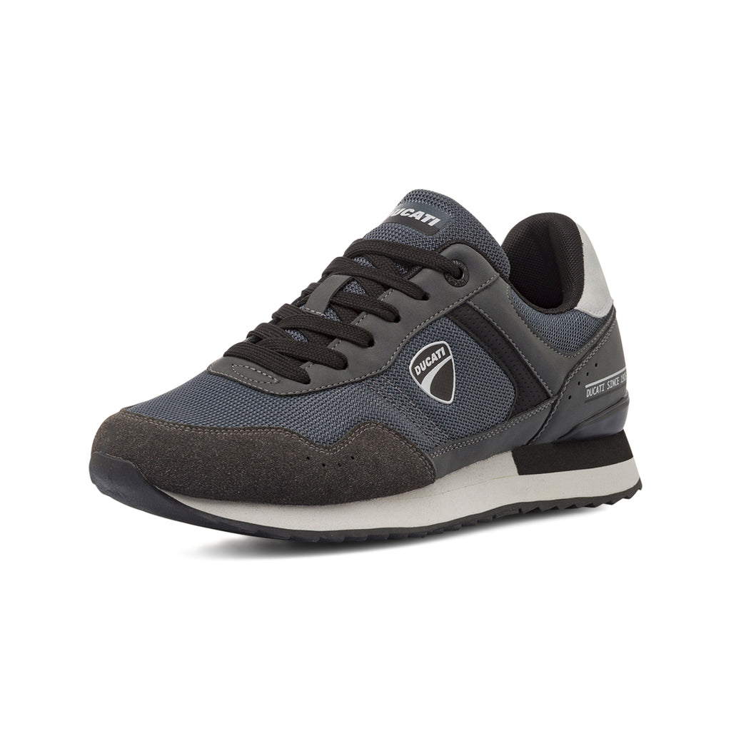 Sneakers bicolore blu e grigie da Uomo Ducati