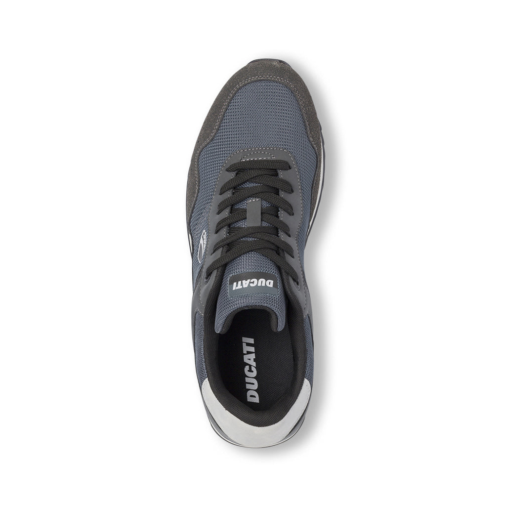 Sneakers bicolore blu e grigie da Uomo Ducati