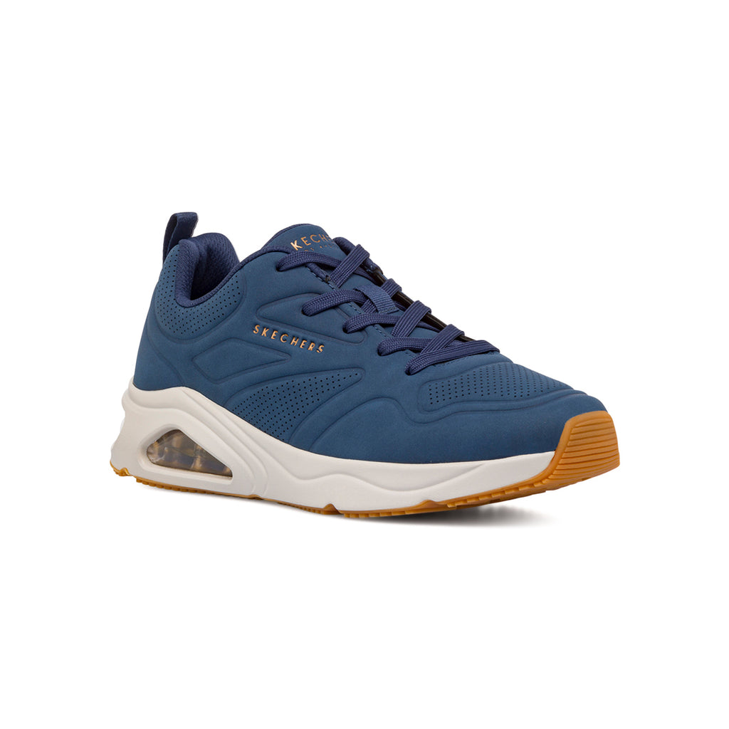 Sneakers blu navy da uomo con Memory Foam e suola ad aria Skechers Tres-Air Uno