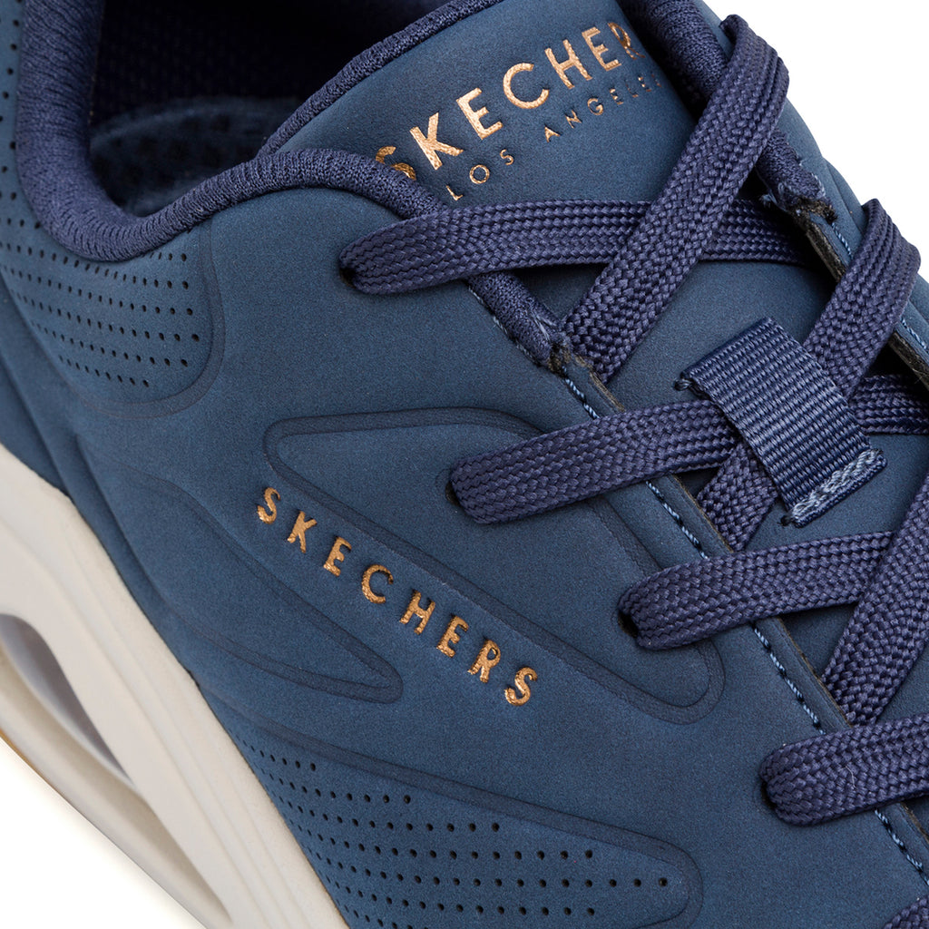 Sneakers blu navy da uomo con Memory Foam e suola ad aria Skechers Tres-Air Uno