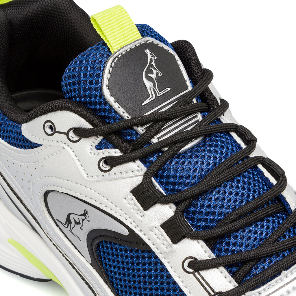 Scarpe da ginnastica Rétro da uomo blu e argento con logo Australian Ultra Royal