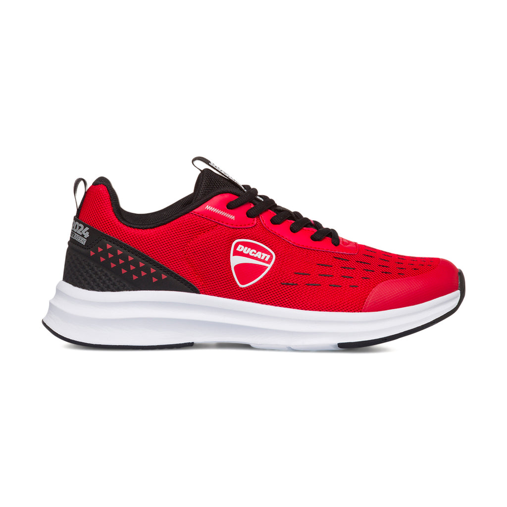 Scarpe da ginnastica casual da uomo rosse con dettaglio WDW 2024 Ducati