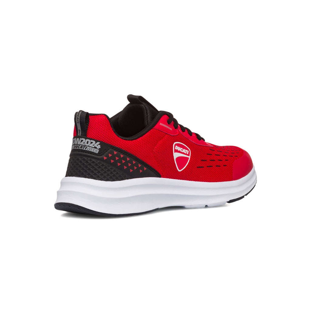 Scarpe da ginnastica casual da uomo rosse con dettaglio WDW 2024 Ducati