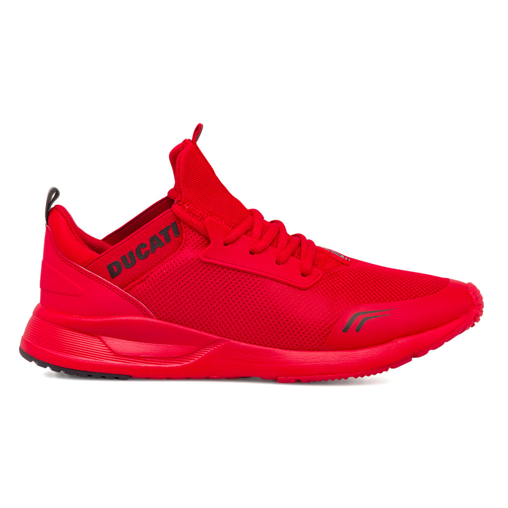 Sneakers rosse da uomo con logo Ducati Foresto