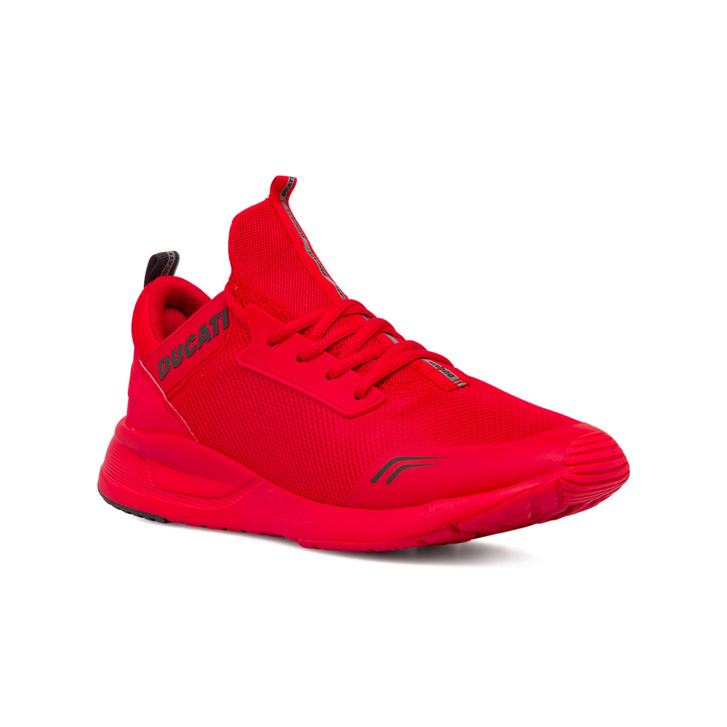 Sneakers rosse da uomo con logo Ducati Foresto