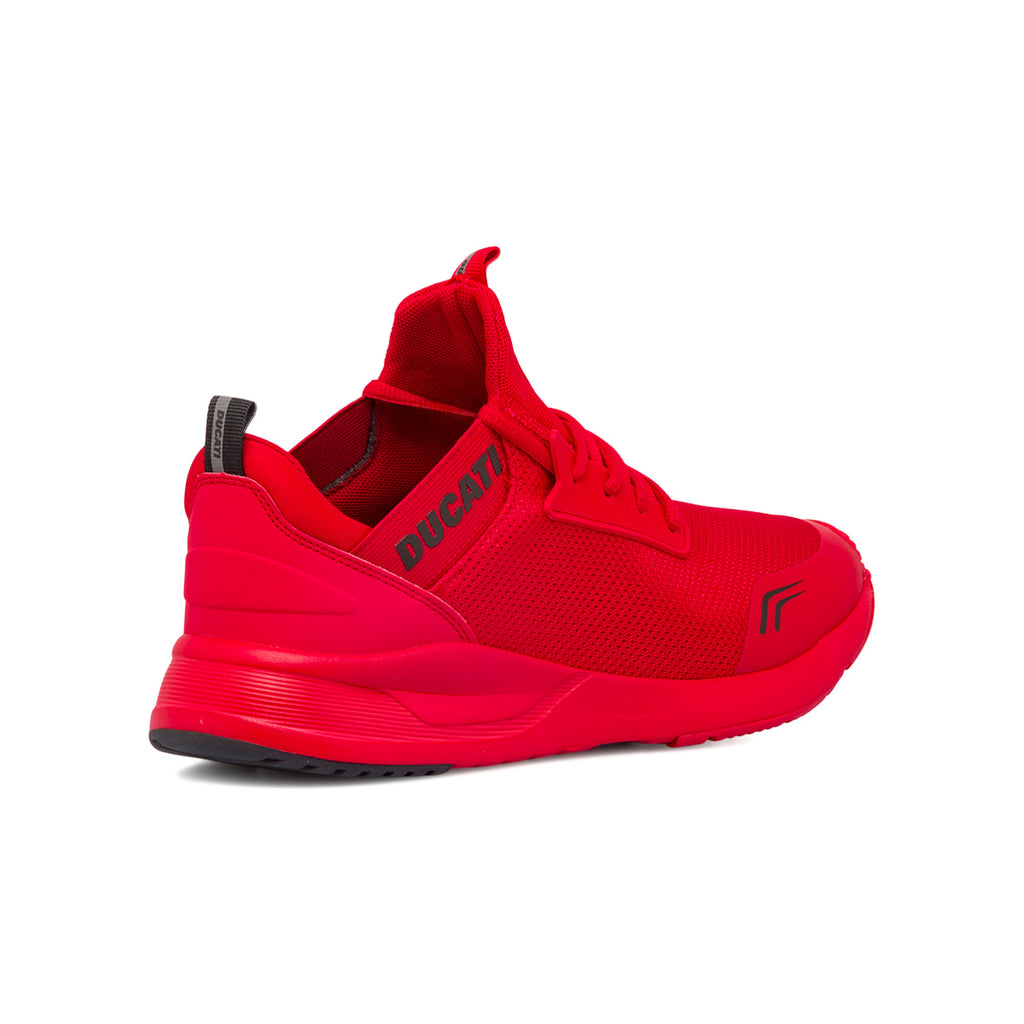 Sneakers rosse da uomo con logo Ducati Foresto