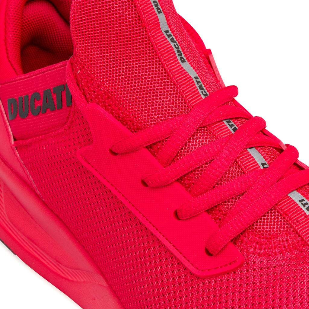 Sneakers rosse da uomo con logo Ducati Foresto