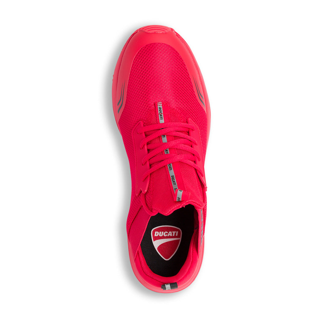 Sneakers rosse da uomo con logo Ducati Foresto