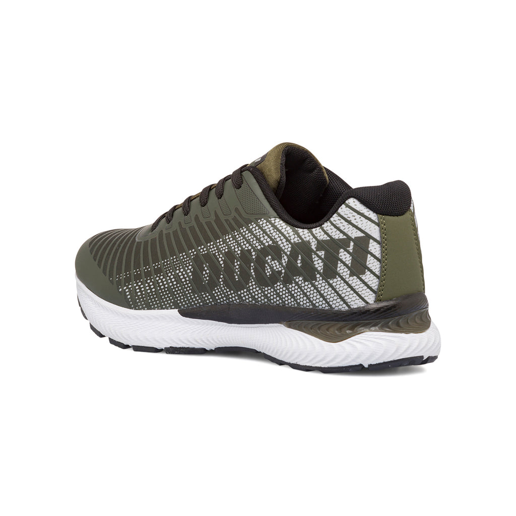 Sneakers verde militare con logo da uomo Ducati Balderico 4