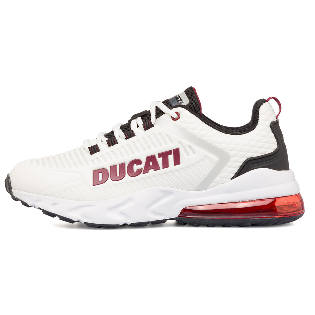 Sneakers bianche da uomo con ammortizzazione ad aria Ducati Nimble