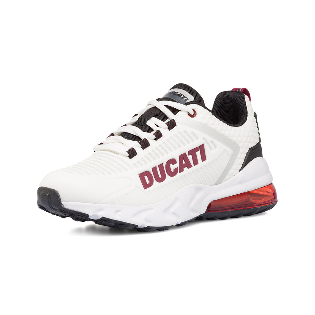 Sneakers bianche da uomo con ammortizzazione ad aria Ducati Nimble