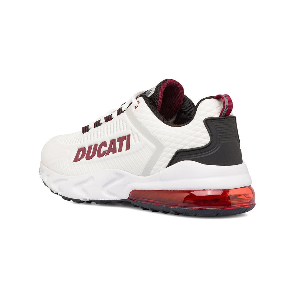 Sneakers bianche da uomo con ammortizzazione ad aria Ducati Nimble