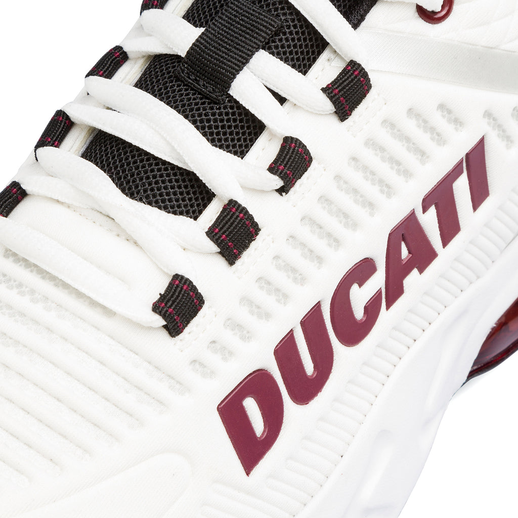 Sneakers bianche da uomo con ammortizzazione ad aria Ducati Nimble