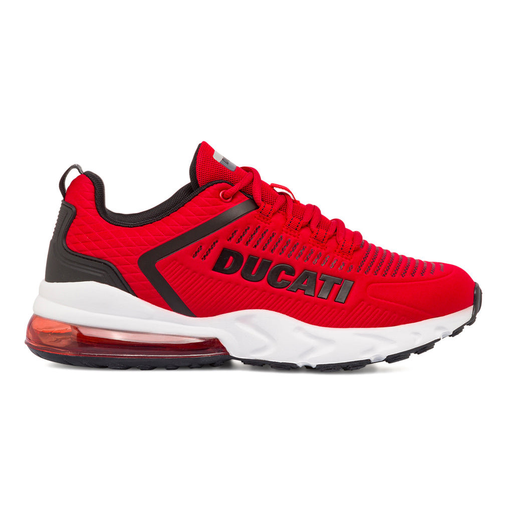 Sneakers rosse da uomo con ammortizzazione ad aria Ducati Nimble