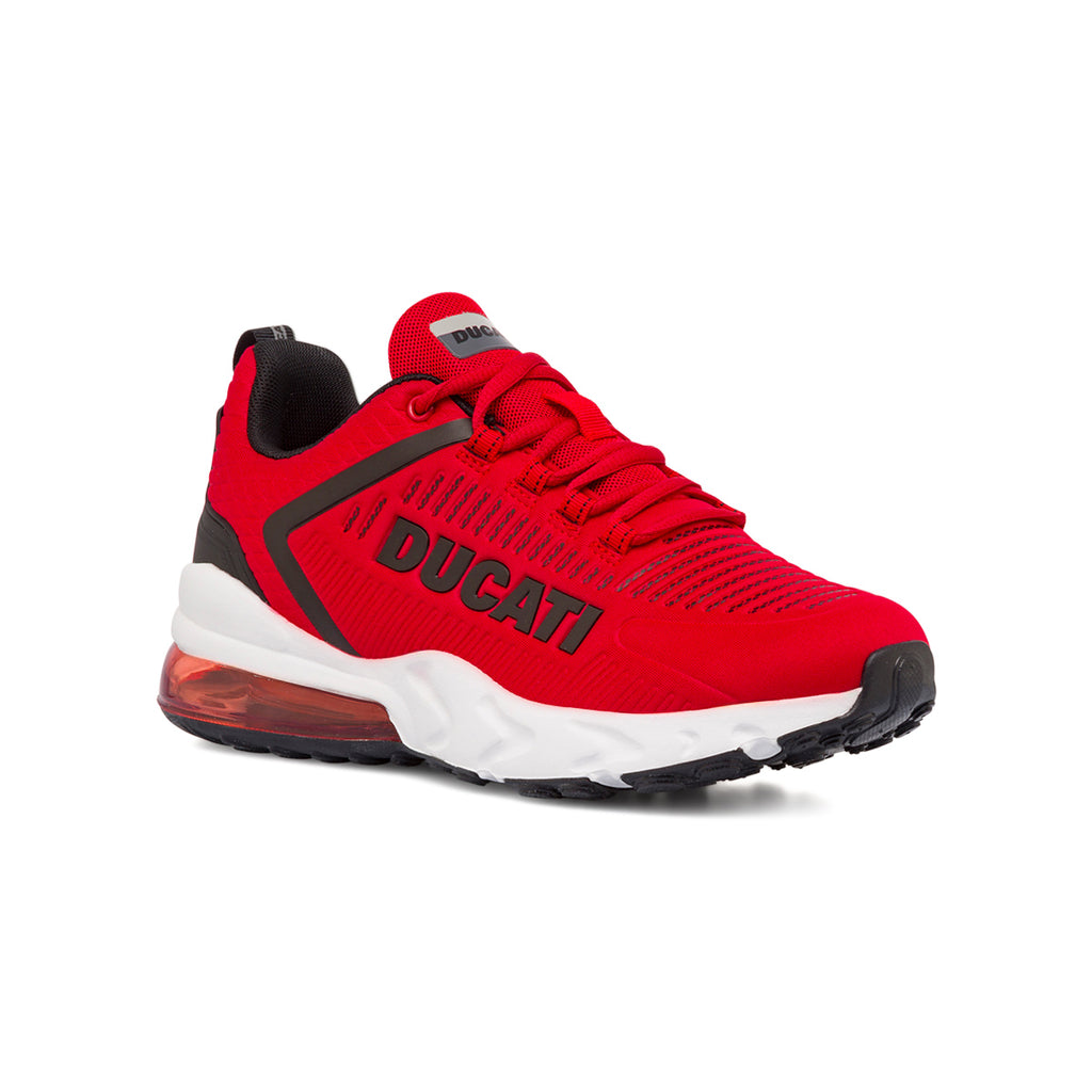 Sneakers rosse da uomo con ammortizzazione ad aria Ducati Nimble