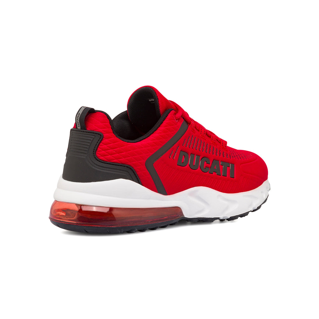 Sneakers rosse da uomo con ammortizzazione ad aria Ducati Nimble