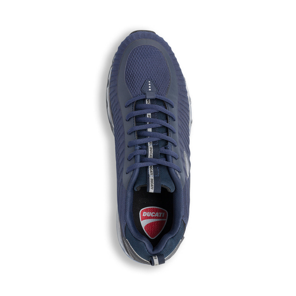 Sneakers blu da uomo con ammortizzazione ad aria Ducati Legacy Air 4