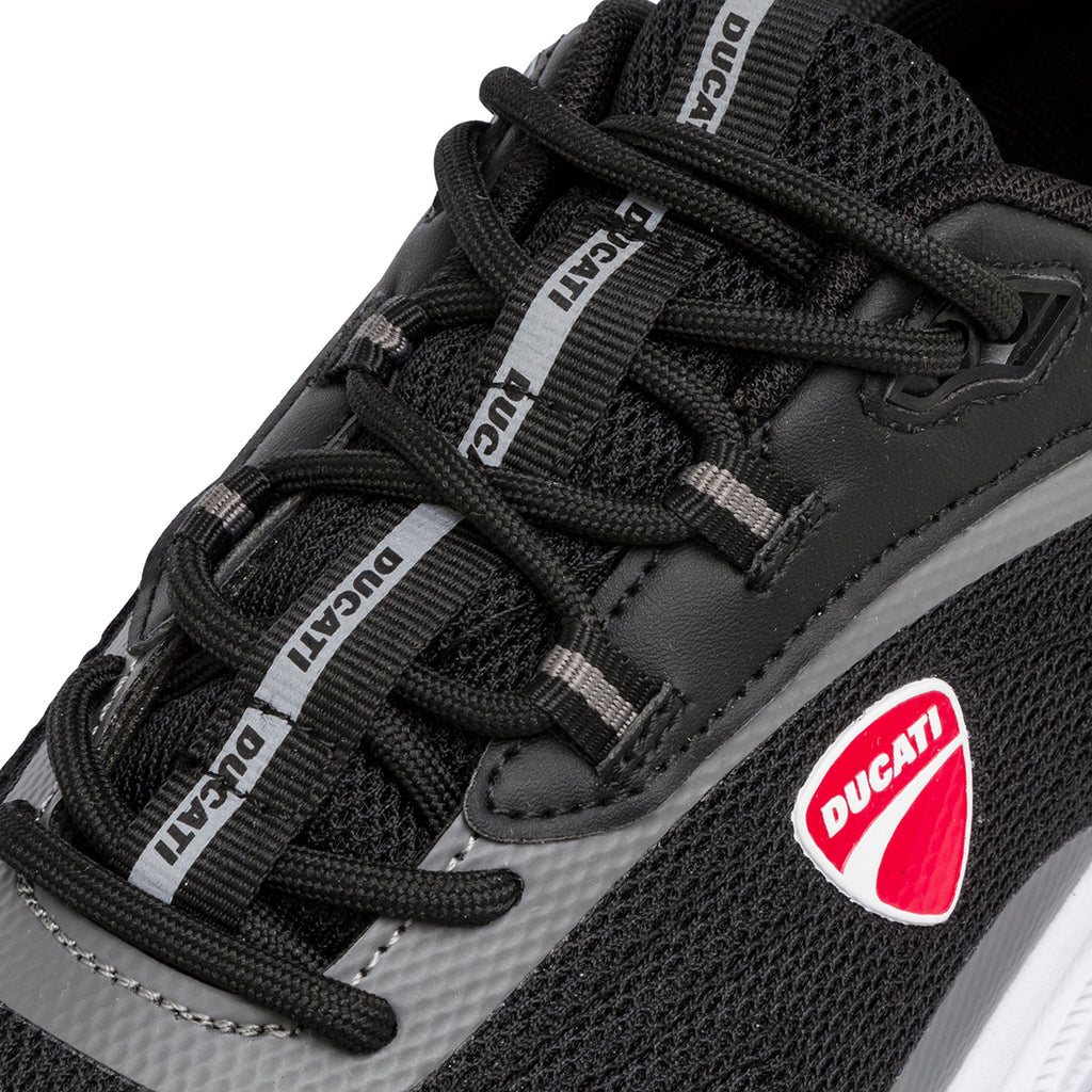 Scarpe da ginnastica nere da Uomo con logo laterale in contrasto Ducati