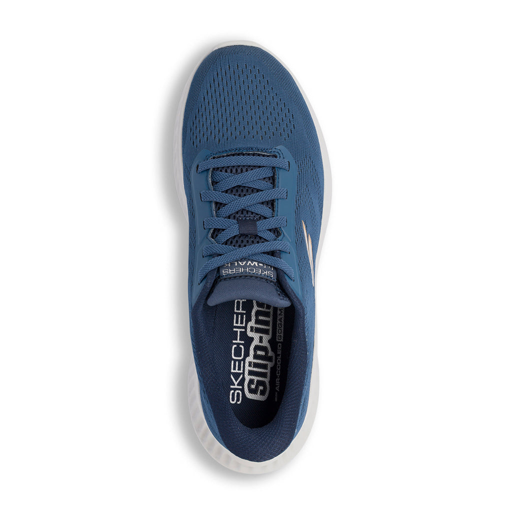 Scarpe da ginnastica blu da Uomo con tecnologia Slip-Ins Skechers Go Walk