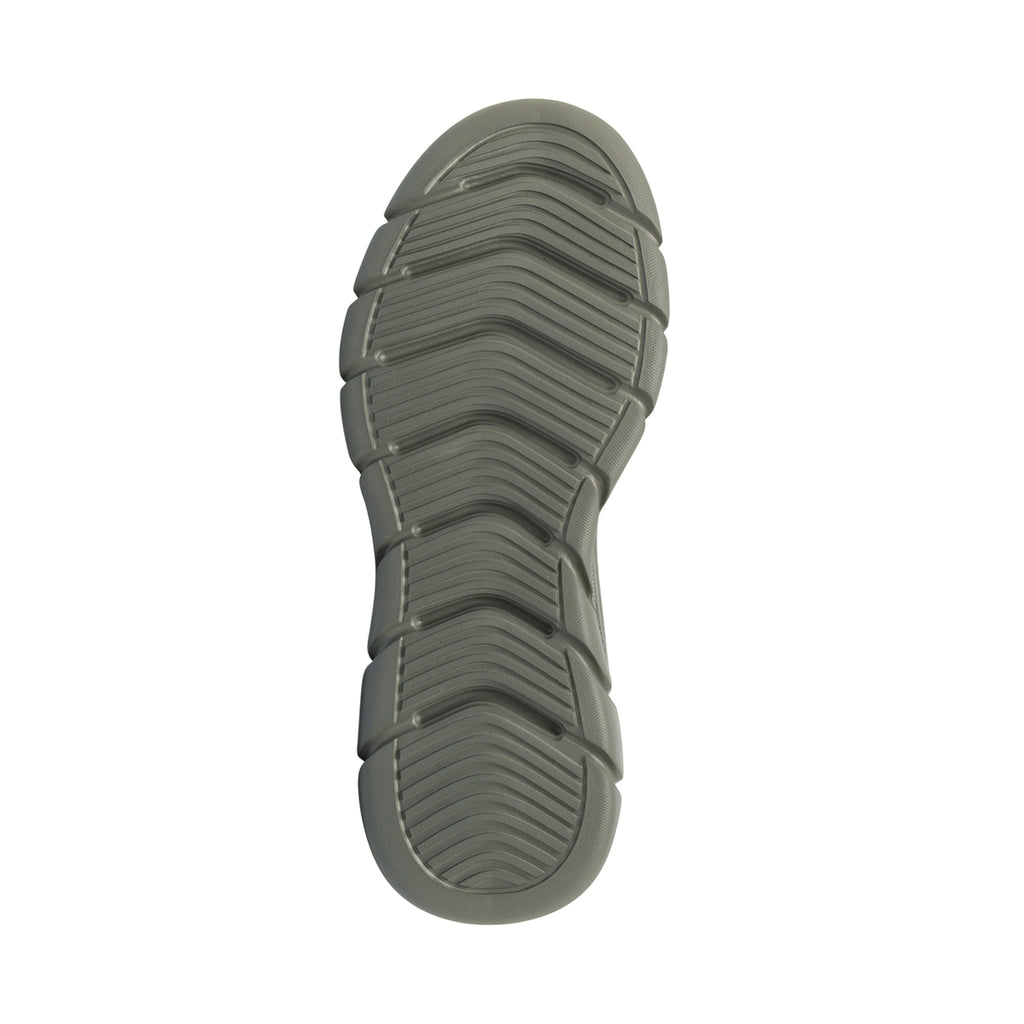 Sneakers da Uomo verde knit con suola alta Skechers