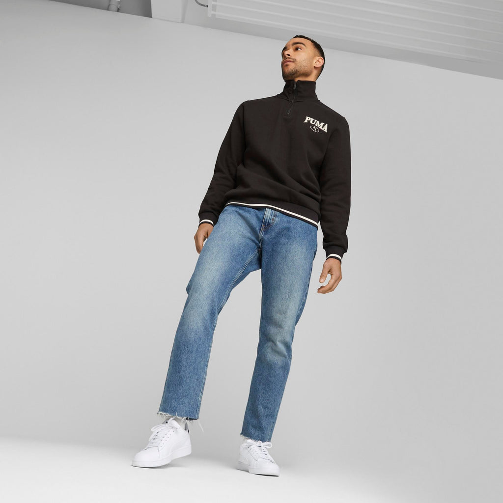 Sneakers bianche da uomo con dettagli oro e blu Puma Smash 3.0 L