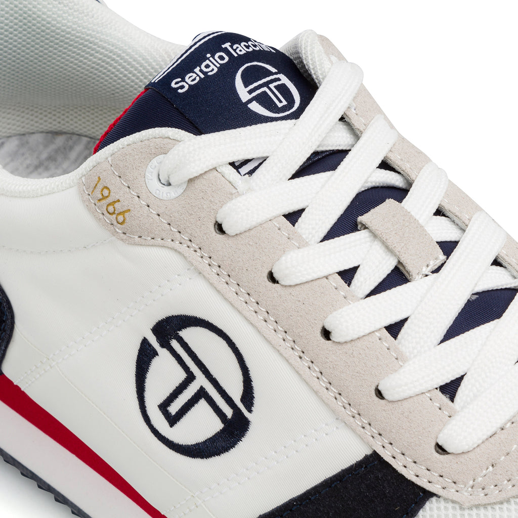 Sneakers da uomo bianche con dettagli blu e rossi Sergio Tacchini Bergamo