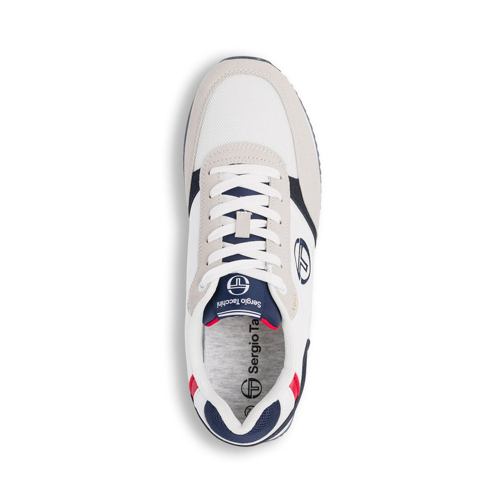 Sneakers da uomo bianche con dettagli blu e rossi Sergio Tacchini Bergamo
