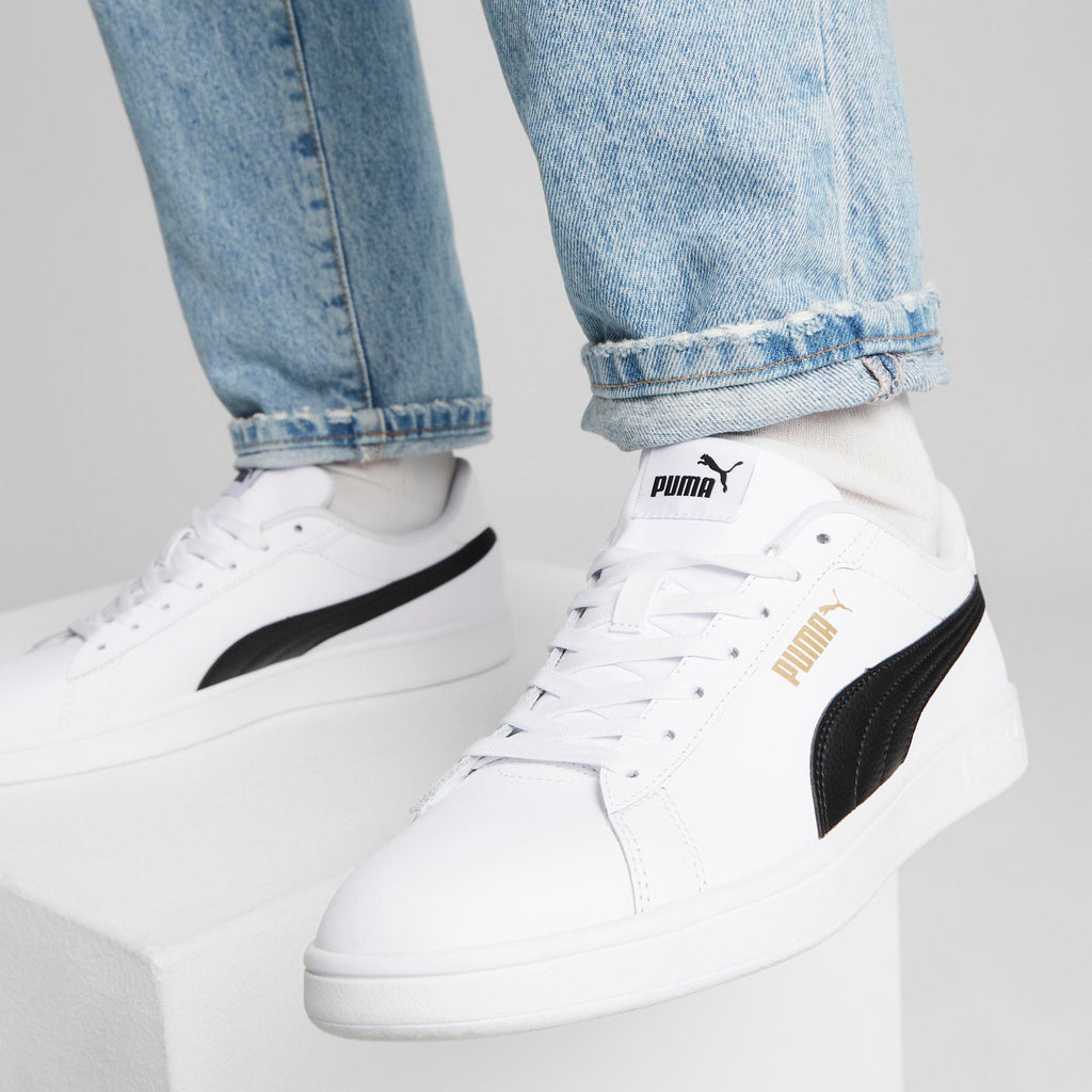 Sneakers da uomo bianche con logo a contraso Puma Smash 3.0