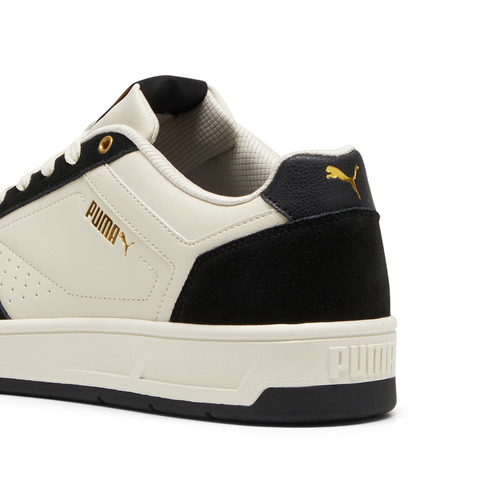 Sneakers casual da uomo bianche e nere con logo Puma Court Classic
