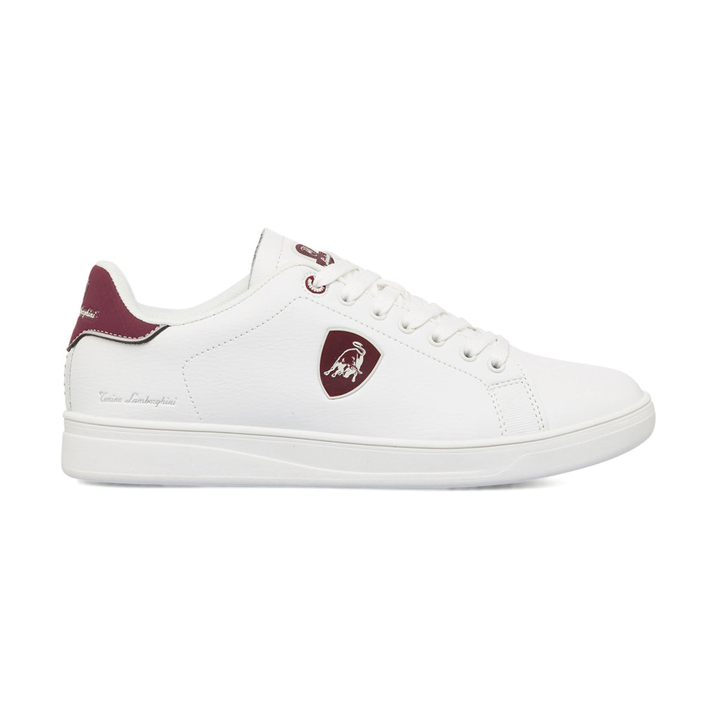 Sneakers bianche da uomo con logo Tonino Lamborghini