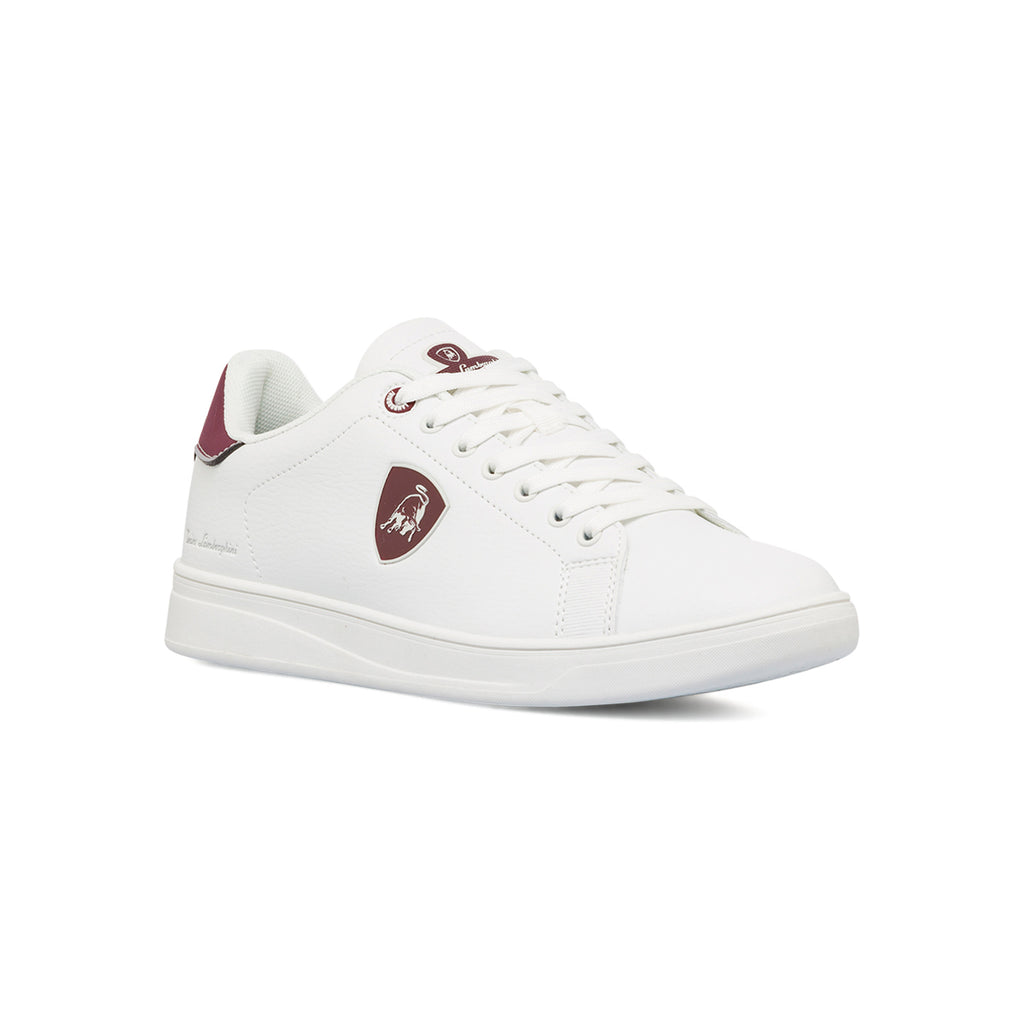 Sneakers bianche da uomo con logo Tonino Lamborghini
