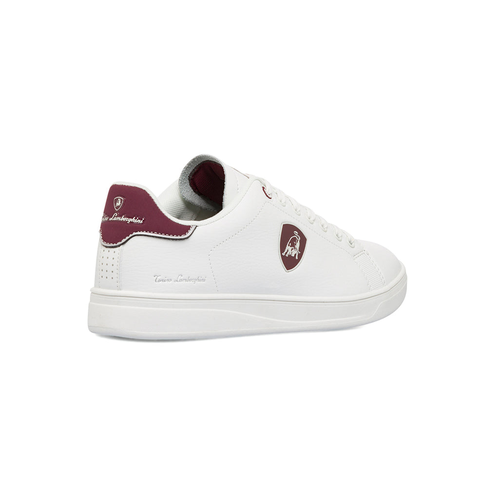 Sneakers bianche da uomo con logo Tonino Lamborghini