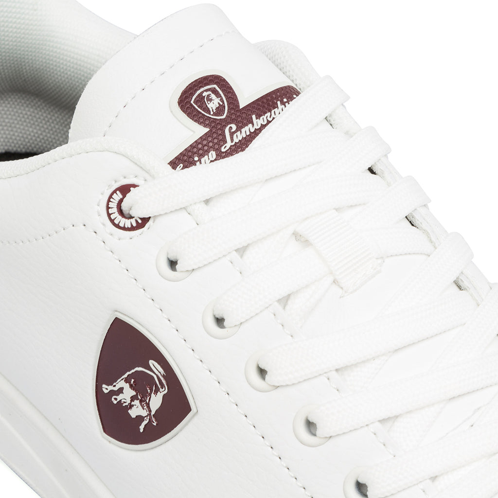 Sneakers bianche da uomo con logo Tonino Lamborghini