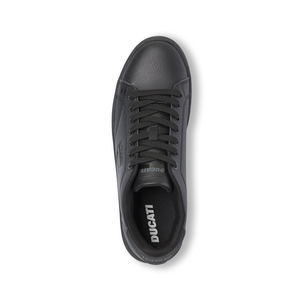 Sneakers basse casual nere da Uomo con logo Ducati
