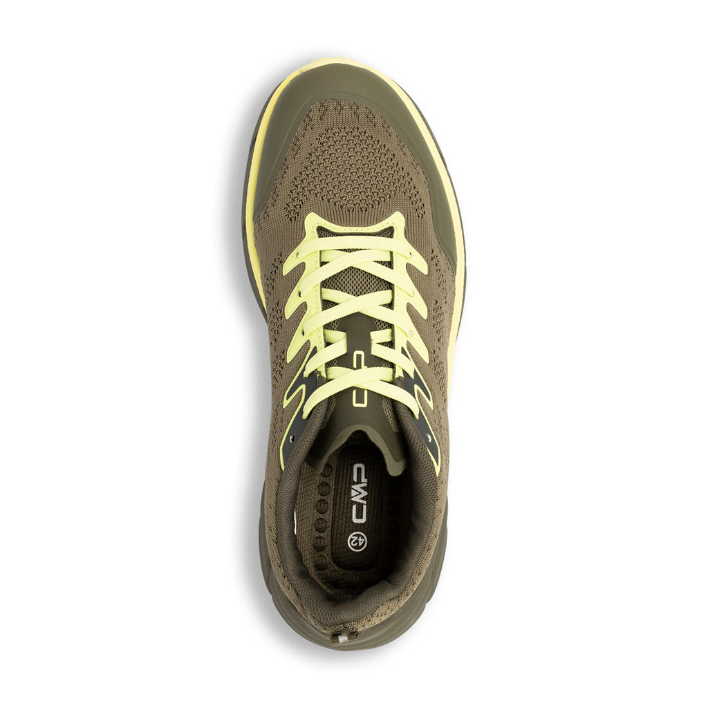 Scarpe da Trail running Verdi da Uomo con inserti gialli CMP Rahmsy