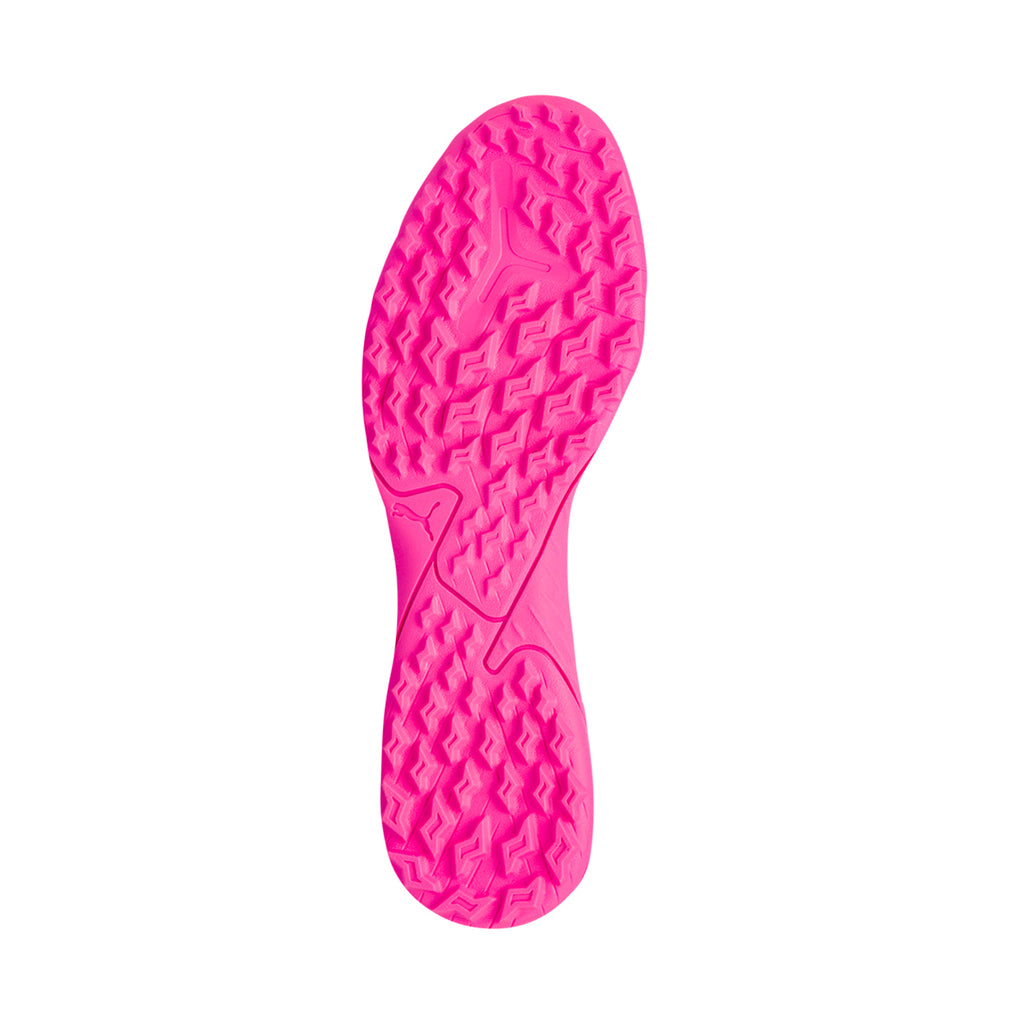 Scarpe da calcetto biancheda uomo con suola fucsia Puma Future 7 Play TT