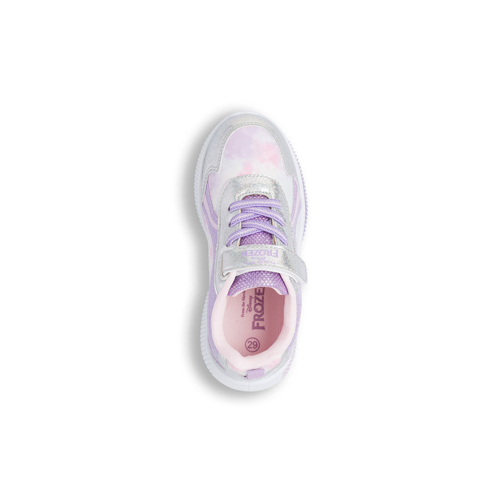 Sneakers da bambina argento e lilla con luci Frozen