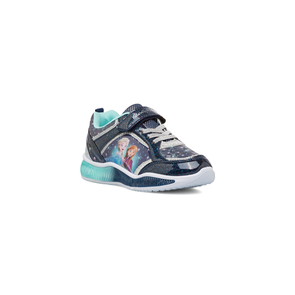 Sneakers blu da bambina blu con luci Frozen