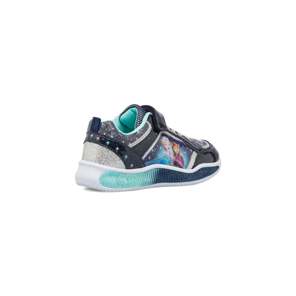 Sneakers blu da bambina blu con luci Frozen