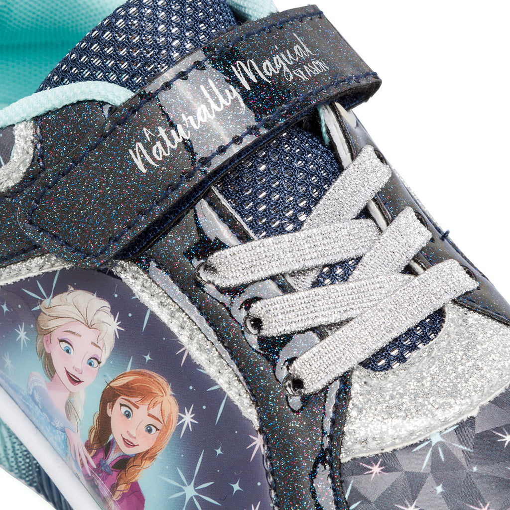 Sneakers blu da bambina blu con luci Frozen