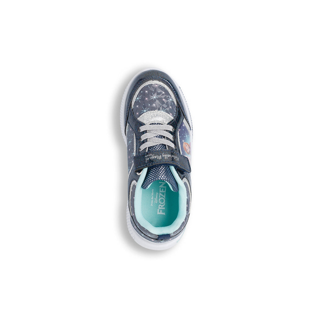 Sneakers blu da bambina blu con luci Frozen