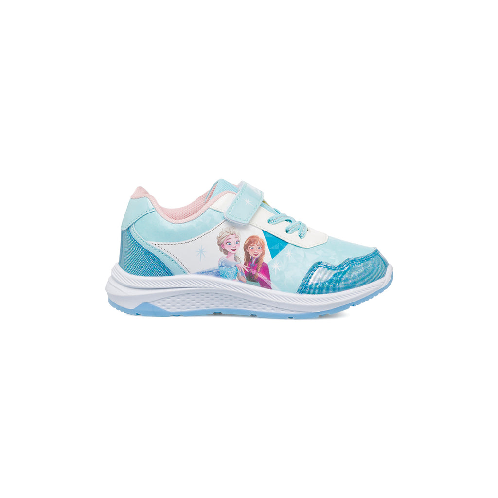 Sneakers da bambina azzurre e stampa Frozen