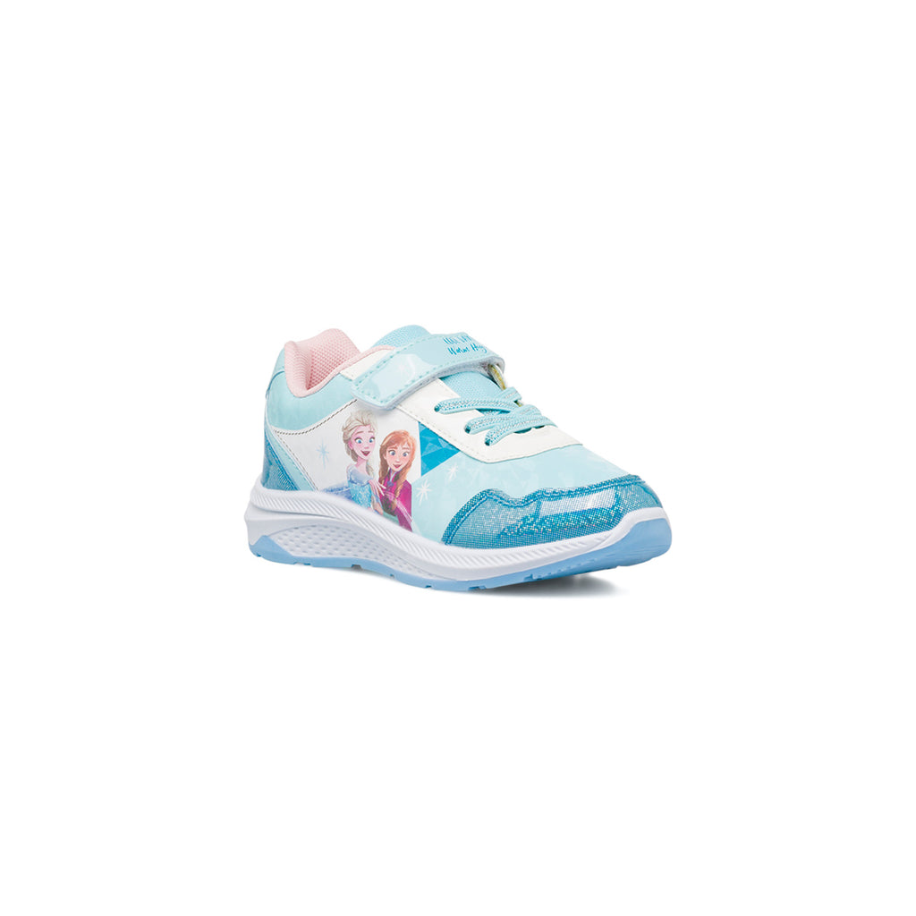 Sneakers da bambina azzurre e stampa Frozen