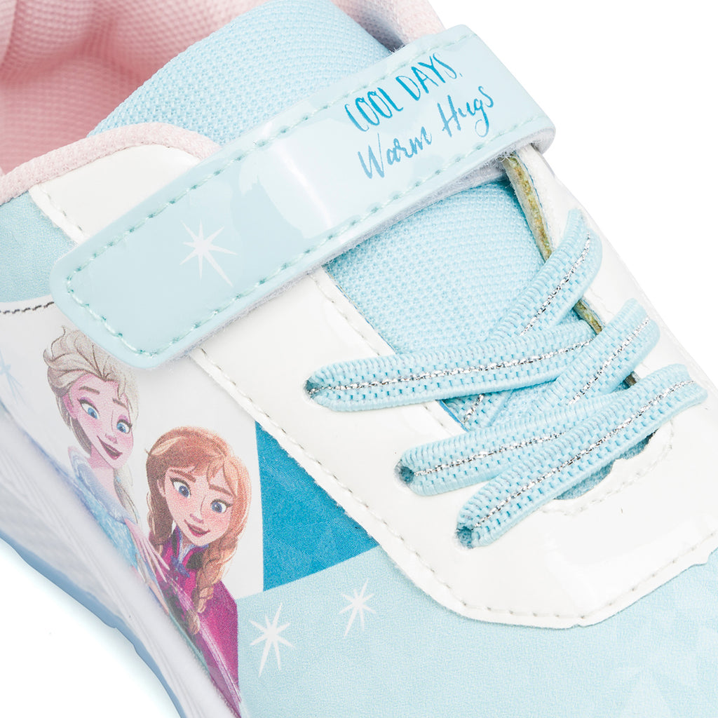 Sneakers da bambina azzurre e stampa Frozen