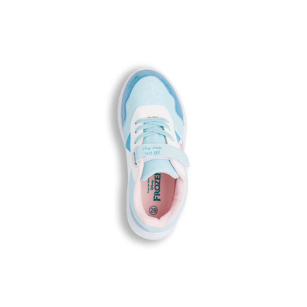 Sneakers da bambina azzurre e stampa Frozen