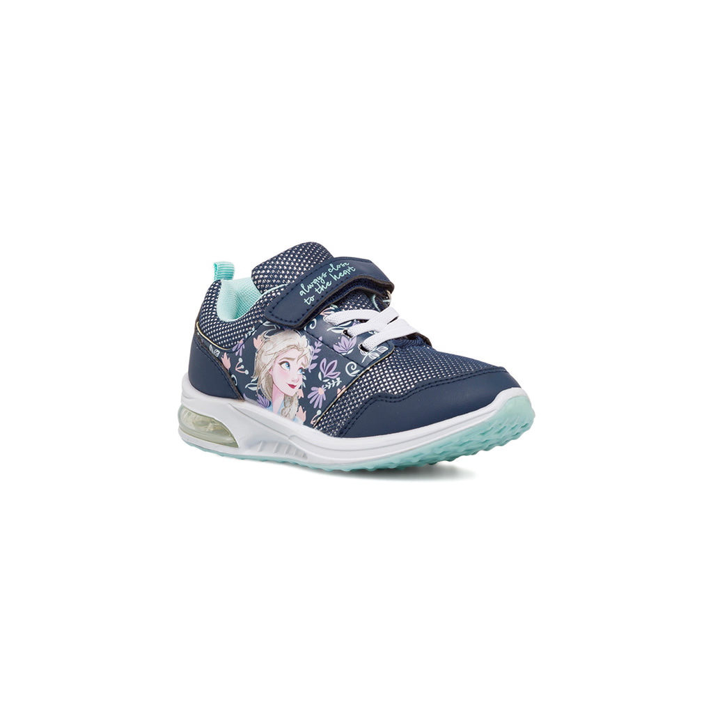 Sneakers blu da bambina con luci Frozen