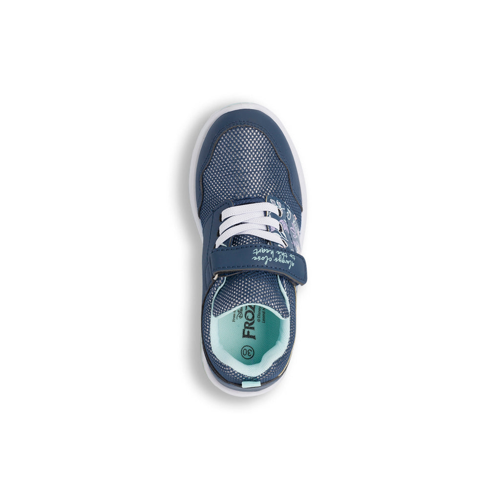 Sneakers blu da bambina con luci Frozen
