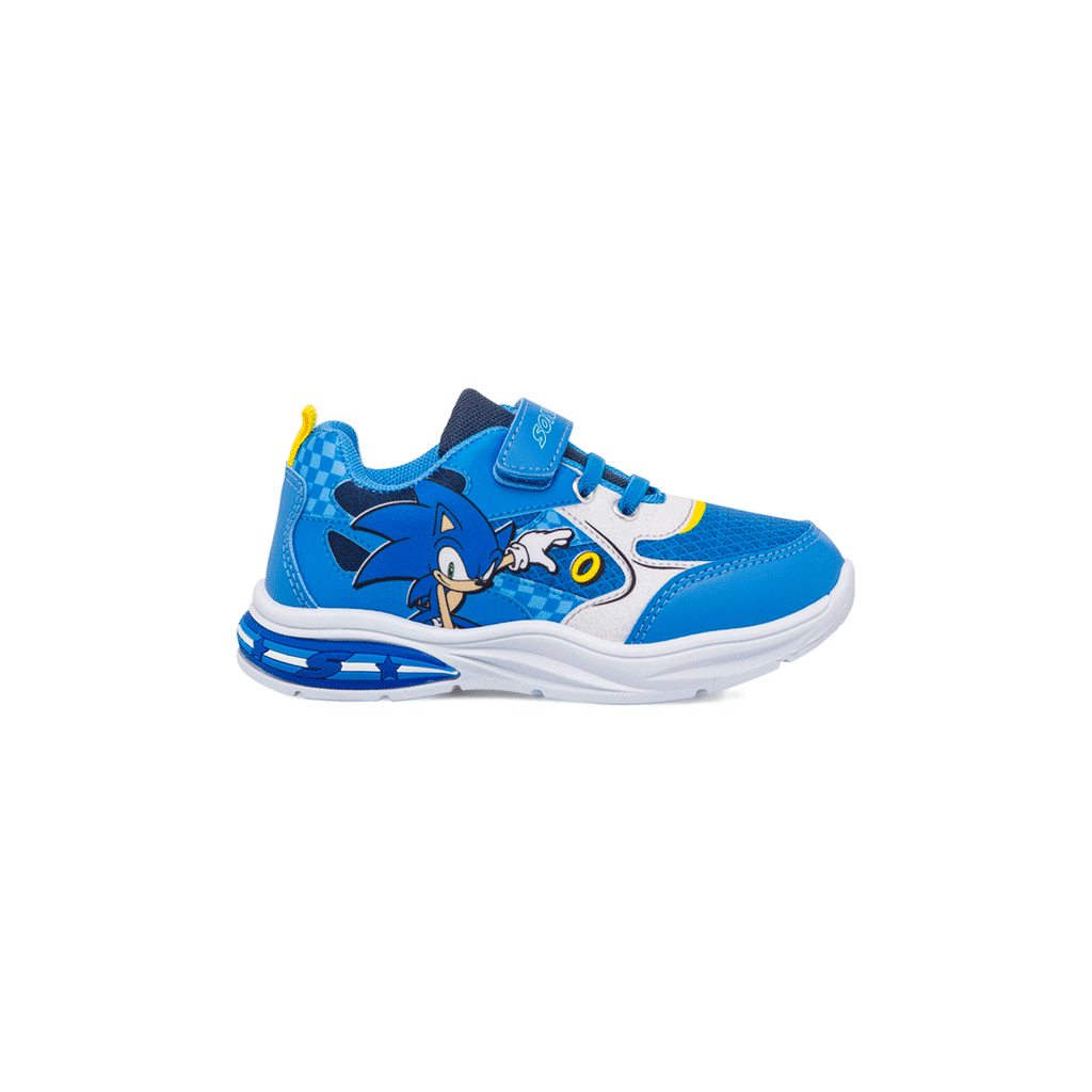 Sneakers azzurre primi passi Sonic con luci