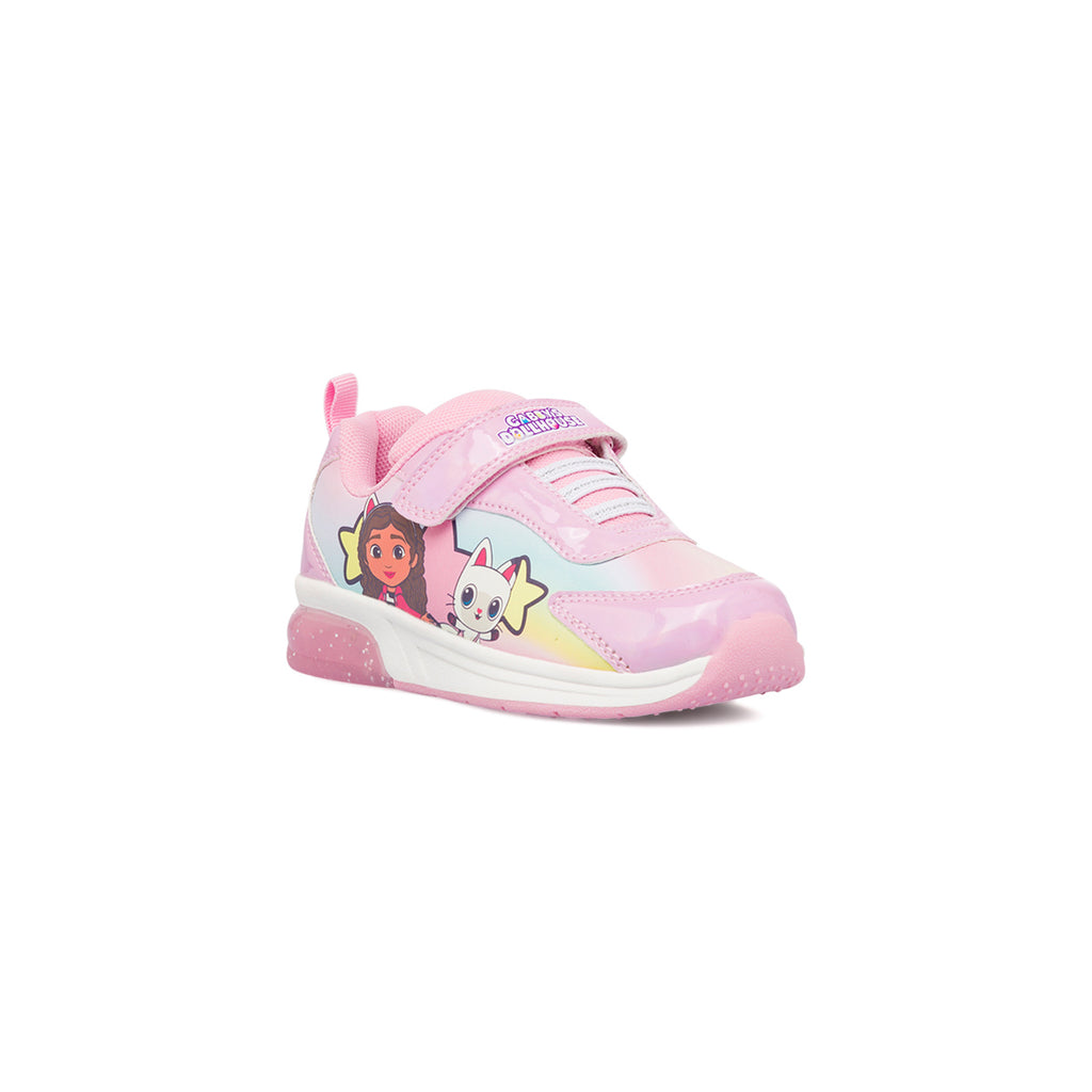 Sneakers rosa da bambina con luci e stampe La casa delle bambole di Gabby