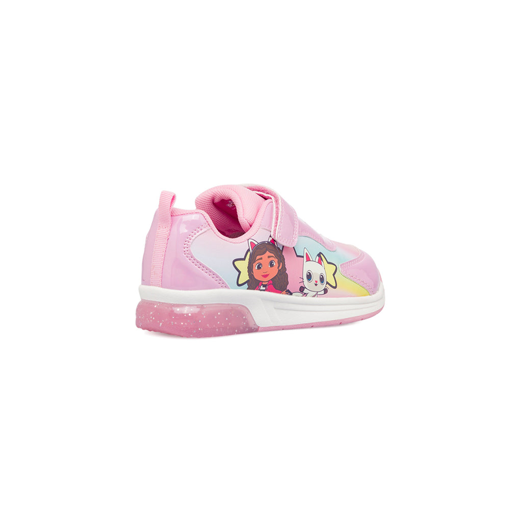 Sneakers rosa da bambina con luci e stampe La casa delle bambole di Gabby